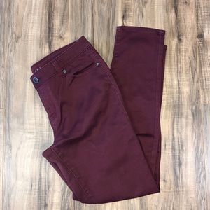 NWOT Burgundy Stretch Skinny Jeans